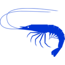 download Shrimp clipart image with 225 hue color