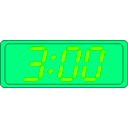 download Digital Clock clipart image with 90 hue color