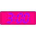 download Digital Clock clipart image with 270 hue color