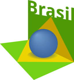 Brazil Flag Art 3d