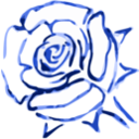 download Rose clipart image with 225 hue color