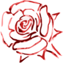 download Rose clipart image with 0 hue color