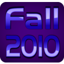 download Fall 2010 Text clipart image with 225 hue color