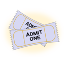 download Tickets clipart image with 45 hue color
