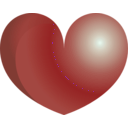 download Blue Heart clipart image with 135 hue color