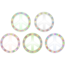 download Peace Symbol Pastels clipart image with 45 hue color