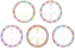 Peace Symbol Pastels