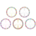 Peace Symbol Pastels