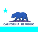 download Flag Of The State Of California clipart image with 180 hue color