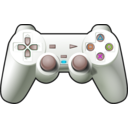 download Joystick Ps1 clipart image with 90 hue color