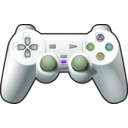 download Joystick Ps1 clipart image with 180 hue color