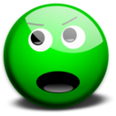 download M Face 2 clipart image with 180 hue color
