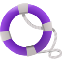 download Life Saver clipart image with 270 hue color