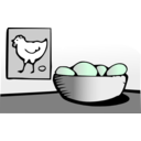 download Eggs clipart image with 90 hue color
