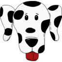 download Spotty Dog clipart image with 0 hue color