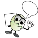 download The Egg Guy clipart image with 45 hue color