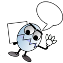 download The Egg Guy clipart image with 180 hue color