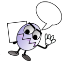 download The Egg Guy clipart image with 225 hue color