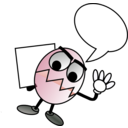 download The Egg Guy clipart image with 315 hue color