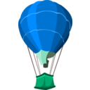 download Air Baloon clipart image with 135 hue color