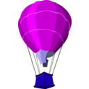 download Air Baloon clipart image with 225 hue color