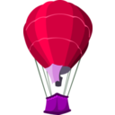 download Air Baloon clipart image with 270 hue color