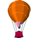 download Air Baloon clipart image with 315 hue color
