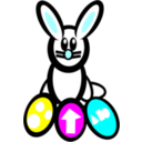 download Bunney Of Easter clipart image with 180 hue color
