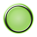 download Red Button With Internal Light And Glowing Bezel clipart image with 90 hue color