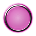 download Red Button With Internal Light And Glowing Bezel clipart image with 315 hue color