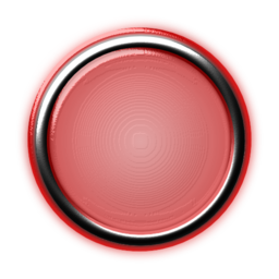 Red Button With Internal Light And Glowing Bezel