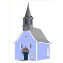 download Village Church clipart image with 180 hue color