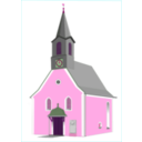 download Village Church clipart image with 270 hue color