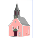 download Village Church clipart image with 315 hue color