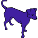 download Dog Simple Drawing clipart image with 225 hue color