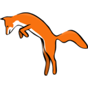 Leaping Red Fox