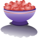 download Bowl With Valentines clipart image with 45 hue color