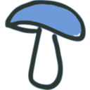 download Mushroom clipart image with 180 hue color