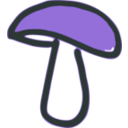 download Mushroom clipart image with 225 hue color