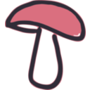 download Mushroom clipart image with 315 hue color