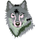 download Wolf clipart image with 90 hue color