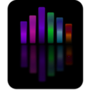 download Music Equalizer 4 clipart image with 270 hue color