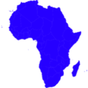 download African Continent clipart image with 225 hue color