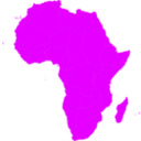 download African Continent clipart image with 270 hue color