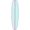 download Surfboard clipart image with 135 hue color