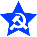 download Hammer And Sickle In Star clipart image with 225 hue color