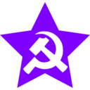 download Hammer And Sickle In Star clipart image with 270 hue color