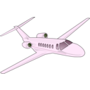 download Business Jet clipart image with 90 hue color