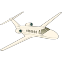 download Business Jet clipart image with 180 hue color