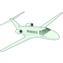download Business Jet clipart image with 270 hue color